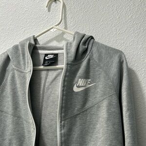 NIKE gray zip up